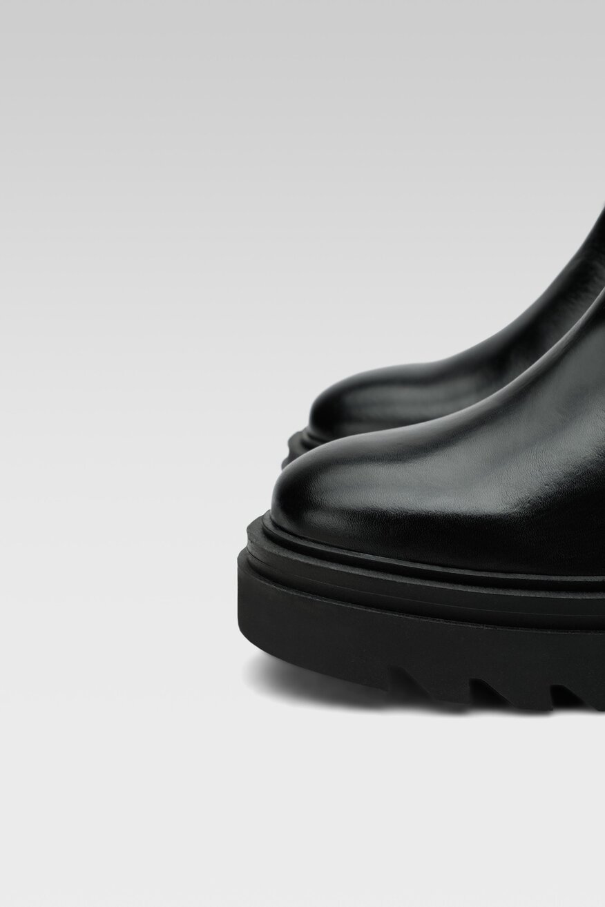 Gino Rossi - Skórzane botki czarne - 5904862026237