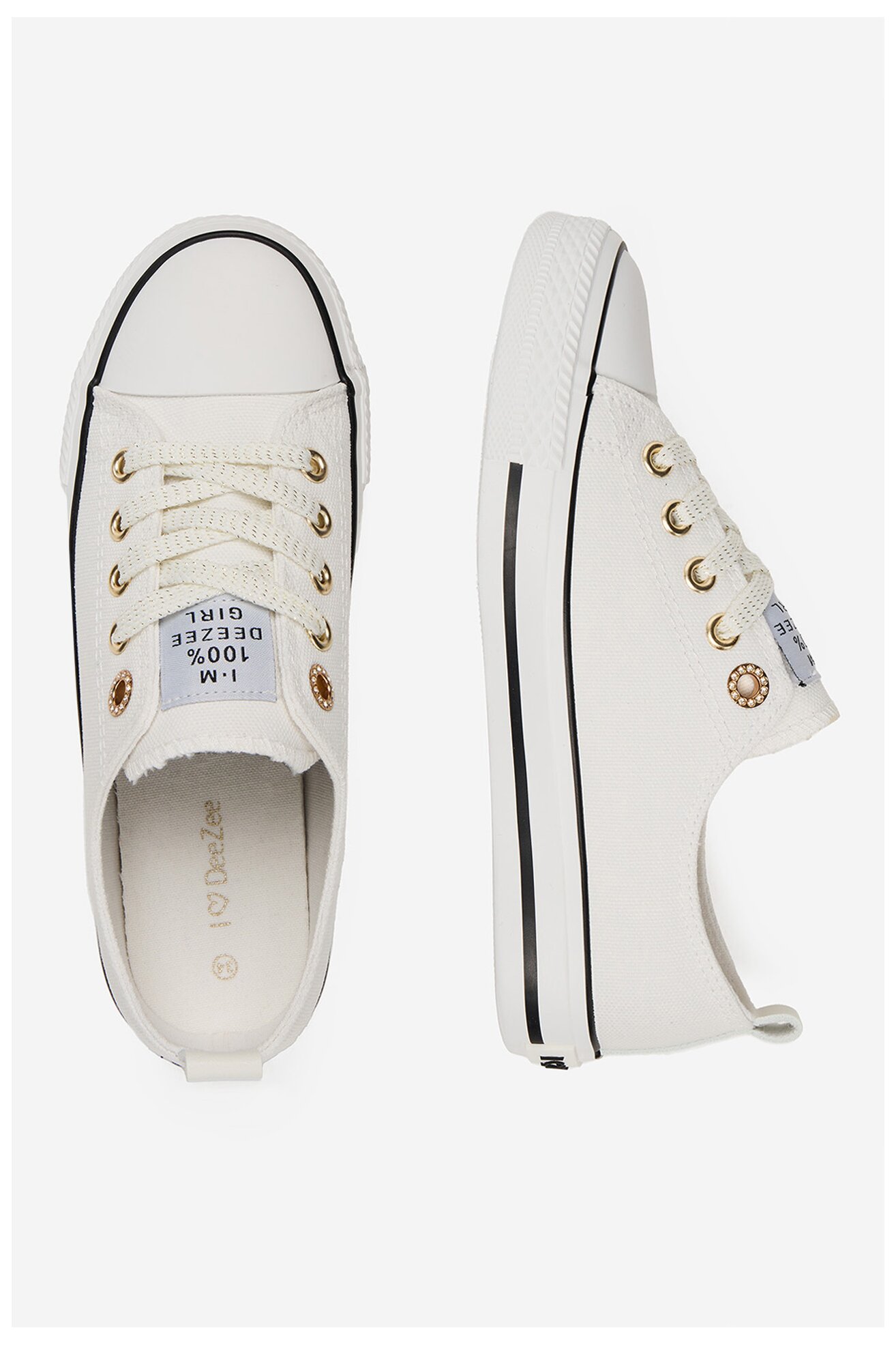 Trampki DeeZee CEO-CSS20377-71 Biały