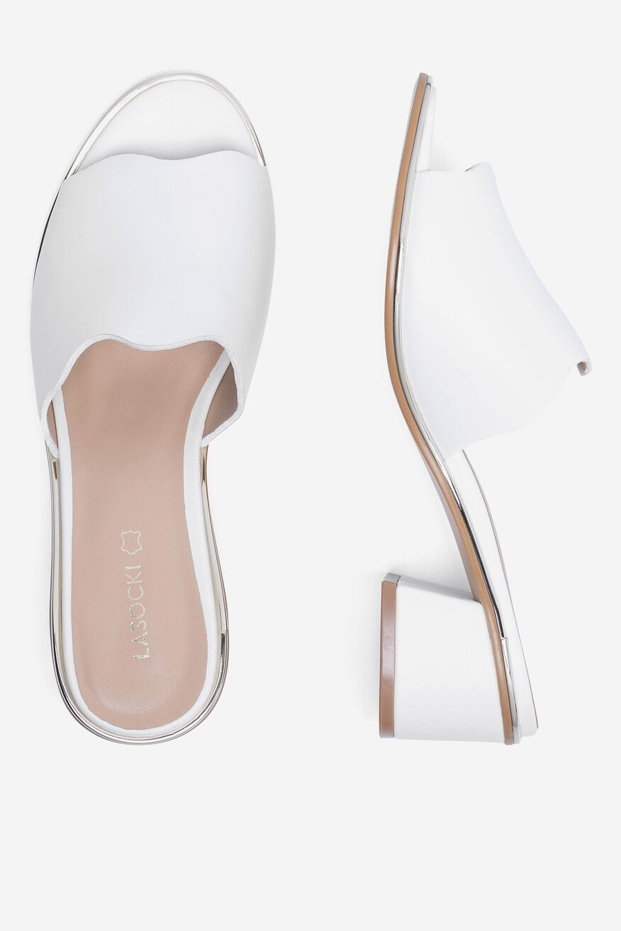 
                Lasocki - Klapki skórzane - 5905588569831