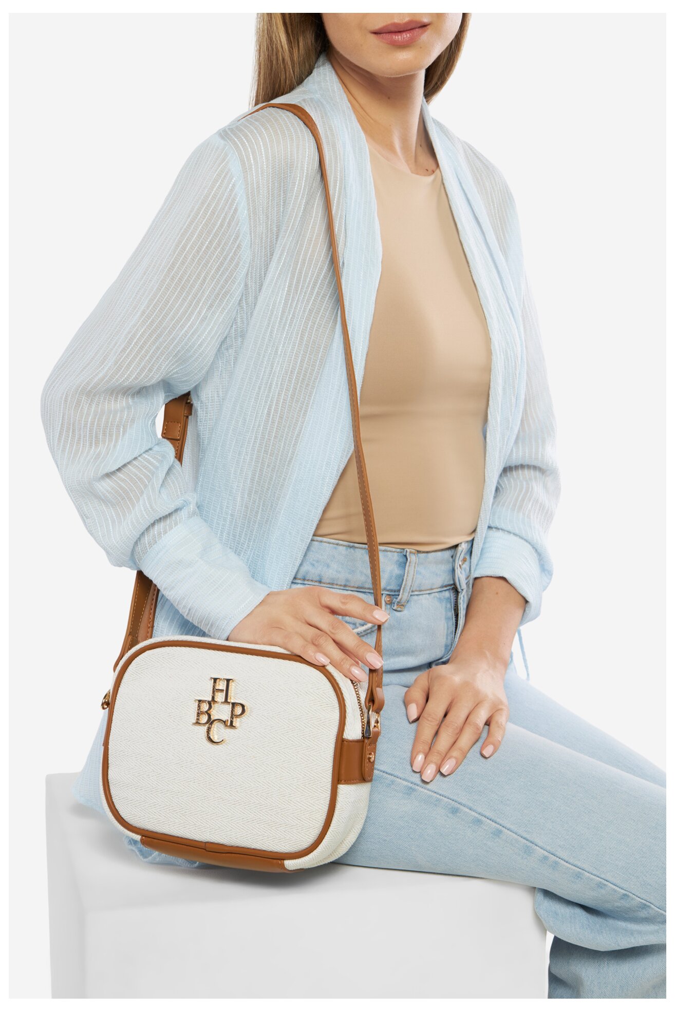 Kézitáska Beverly Hills Polo Club BHPC-C-018-07 BÉZS