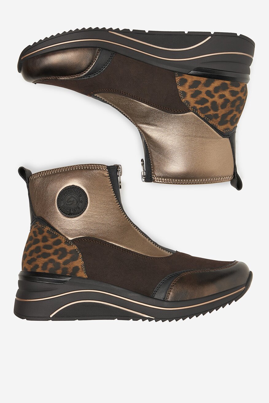 Kotníková obuv Remonte TMAVĚ HNĚDÁ - 2230083228130