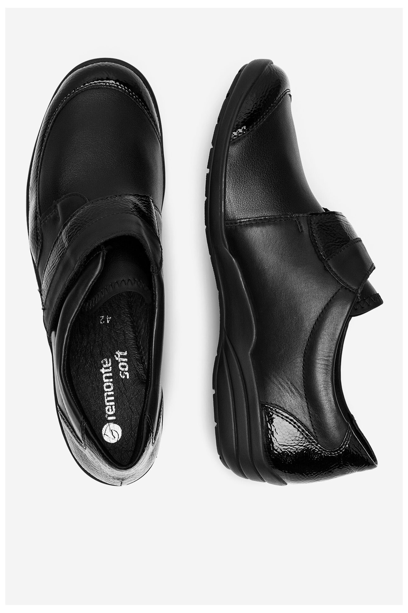 Półbuty Remonte R7600-04 Czarny
