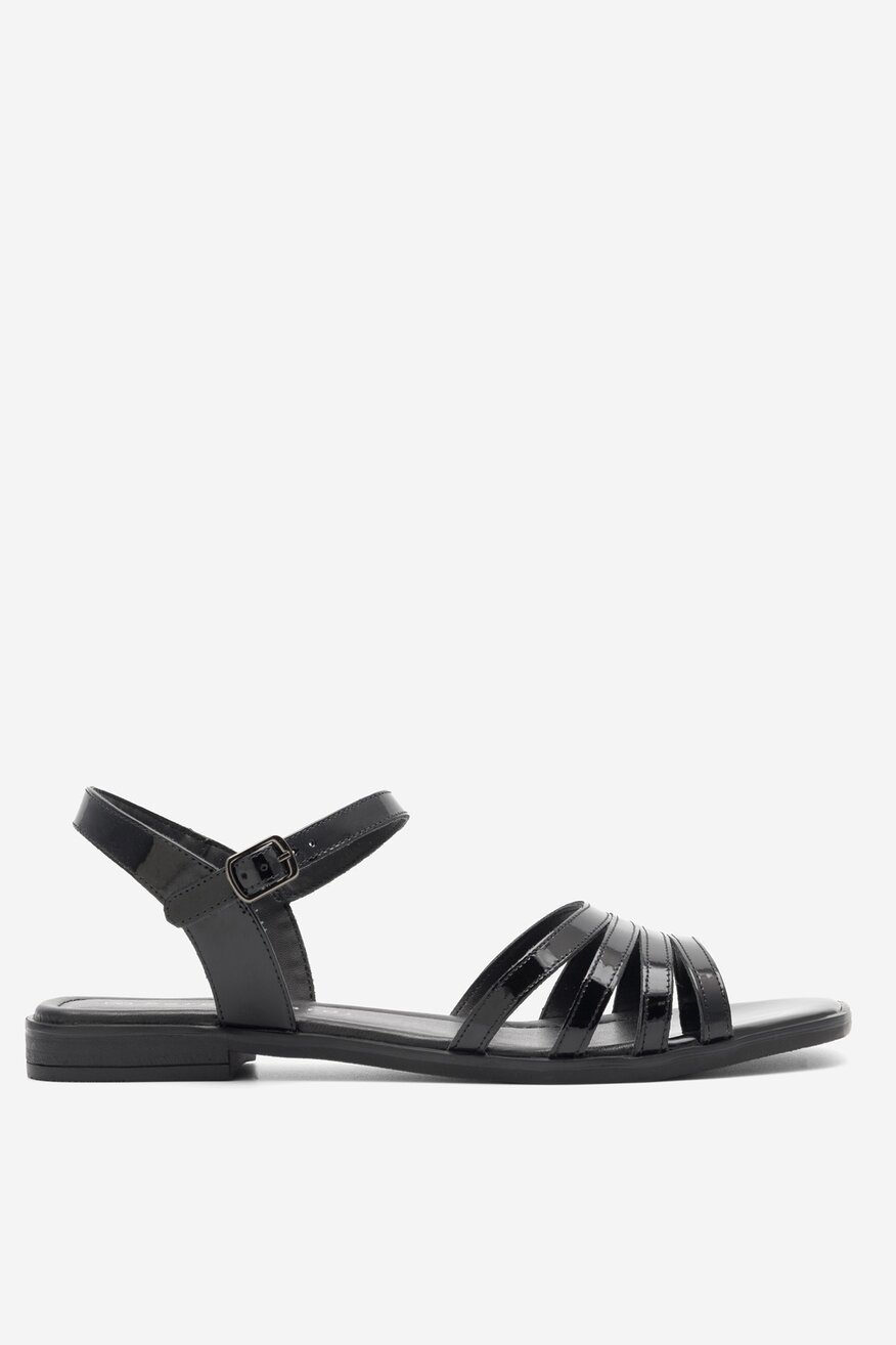 
                Sergio Bardi - Skórzane sandały czarne - 5904862804521