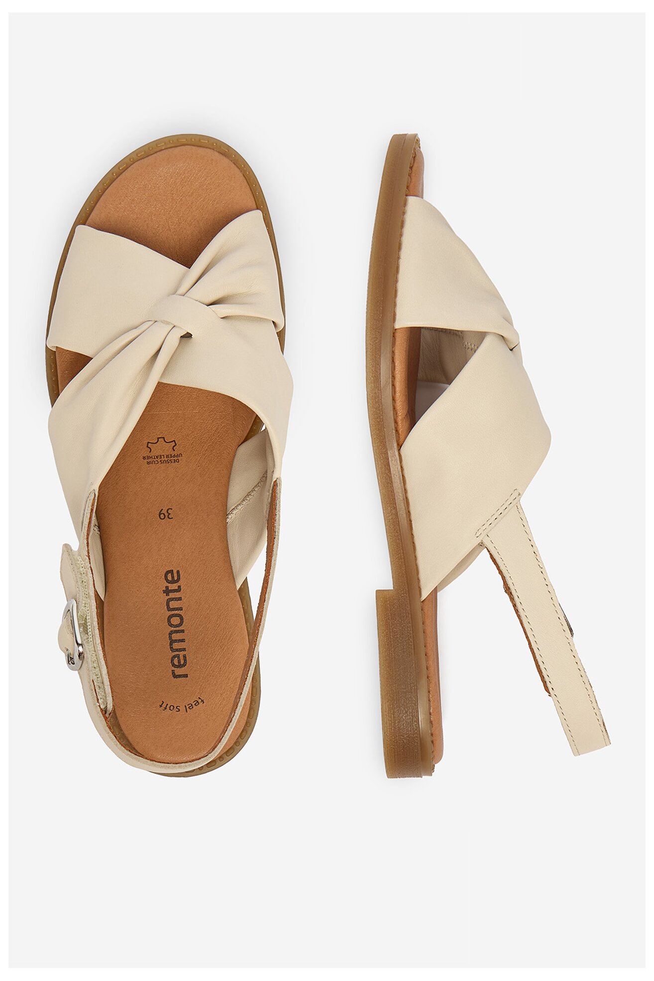 Sandały Remonte CEO-D3674-61 Beżowy