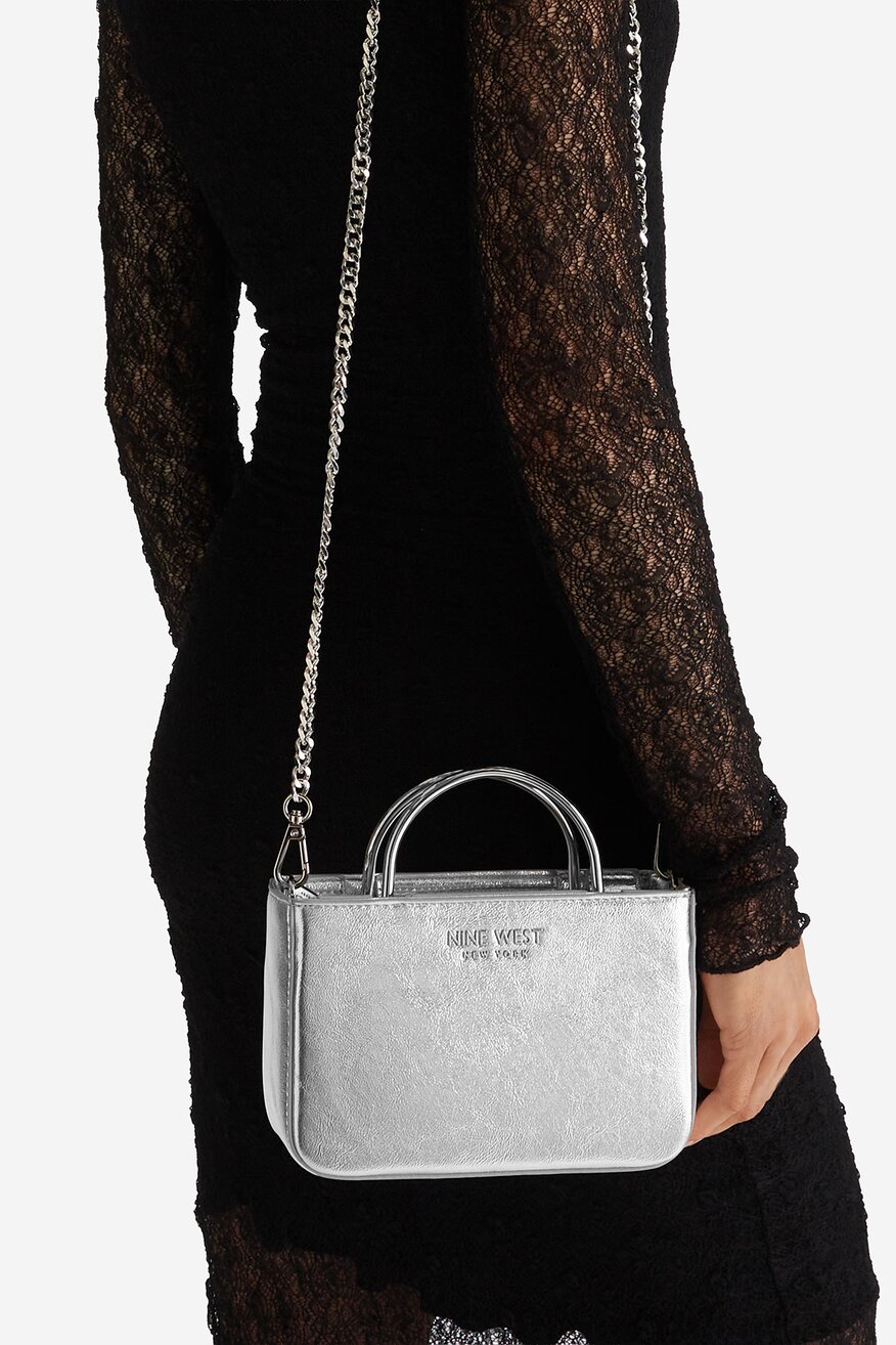 
                Сумка З Ремінцем NINE WEST СРІБНИЙ - 5906751882283