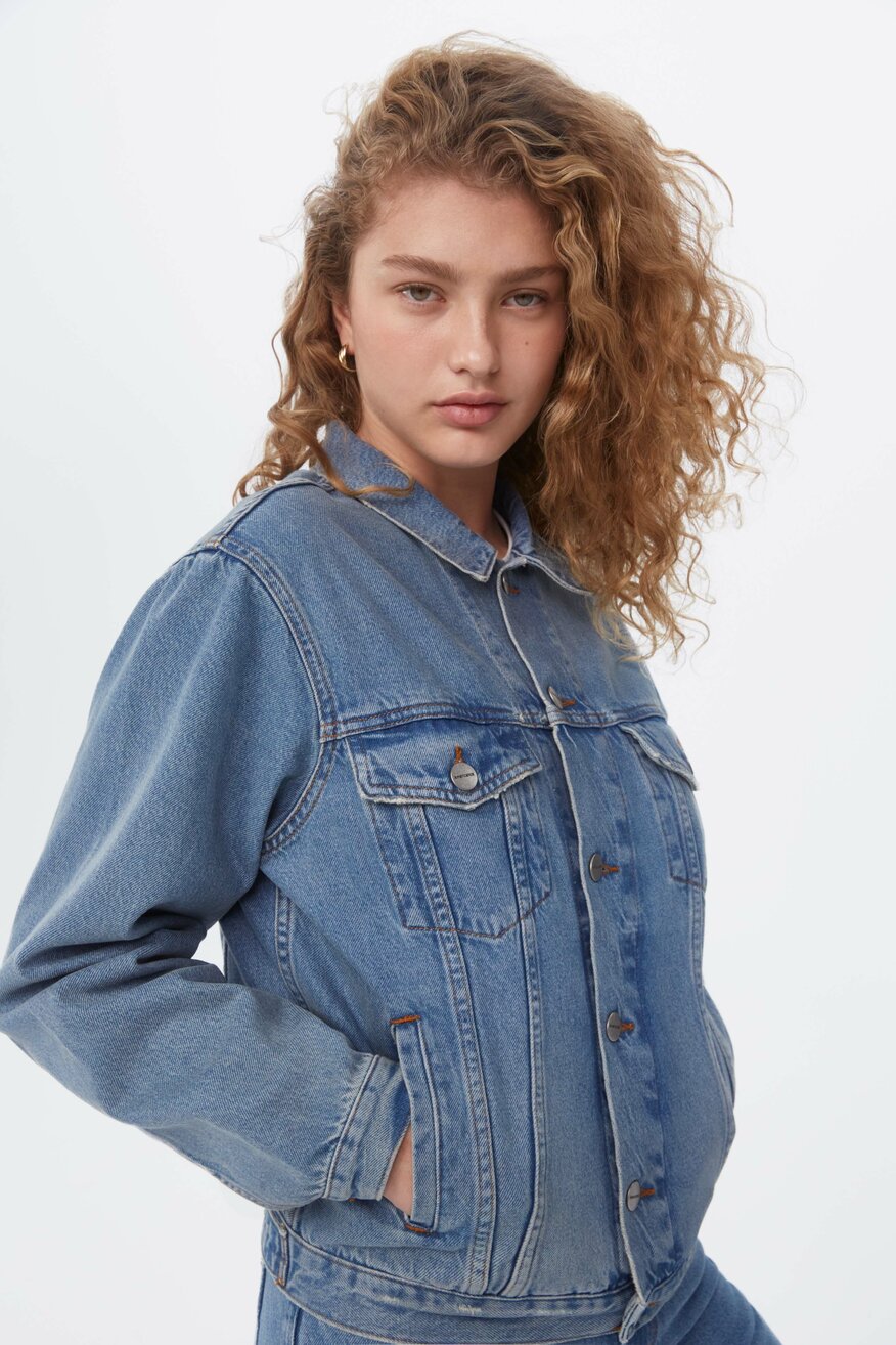 Americanos - Kurtka jeansowa niebieska - 2230021006011