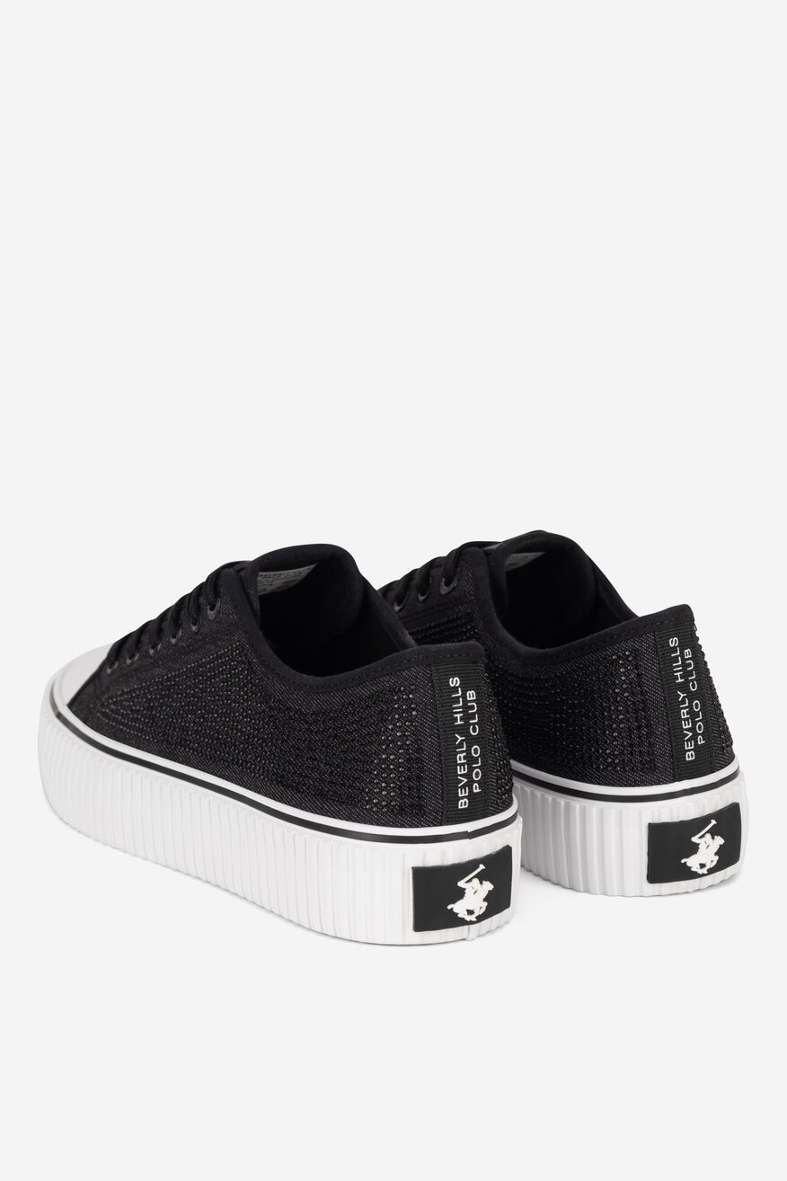 Pantofi pânză Beverly Hills Polo Club NEGRU - 5905588811244
