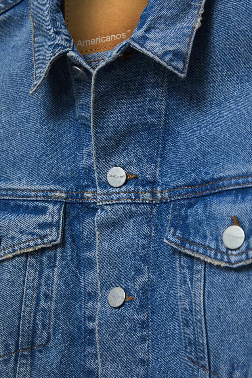 Americanos - Kurtka jeansowa niebieska - 2230021006011