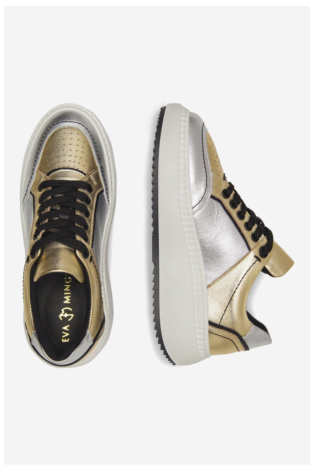 Sneakers EVA MINGE VANESSA-0481 Srebrny