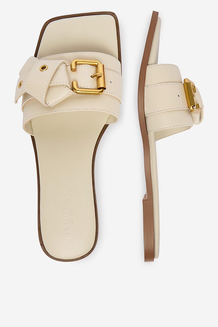 Badura - Klapki skórzane - 5906751818282