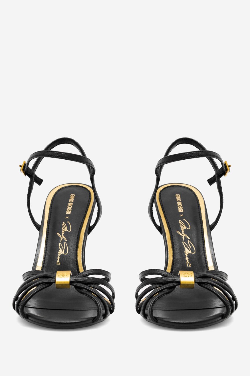 
                Gino Rossi - Sandały skórzane na szpilce - 5905588671343