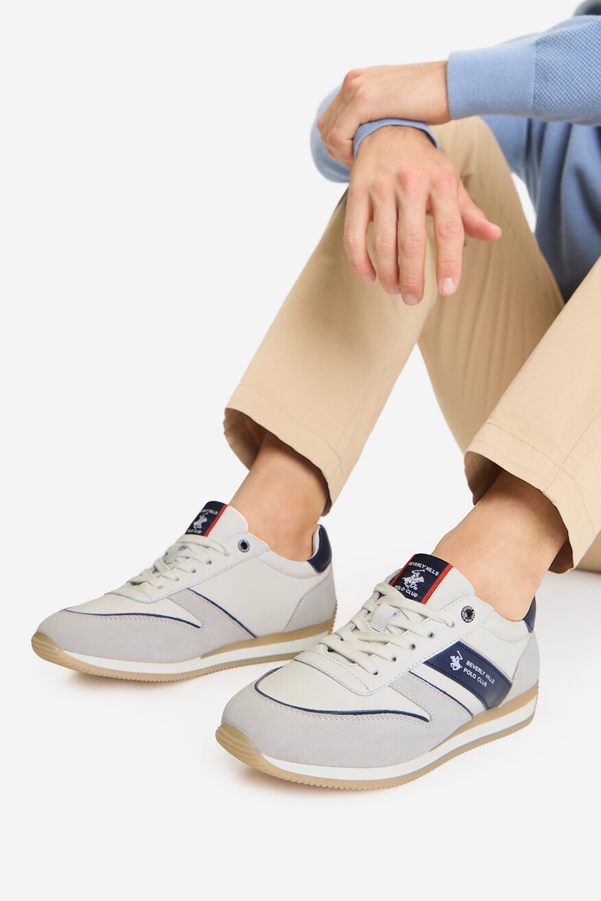 
                Beverly Hills Polo Club - Sneakersy skórzane - 5907964013662