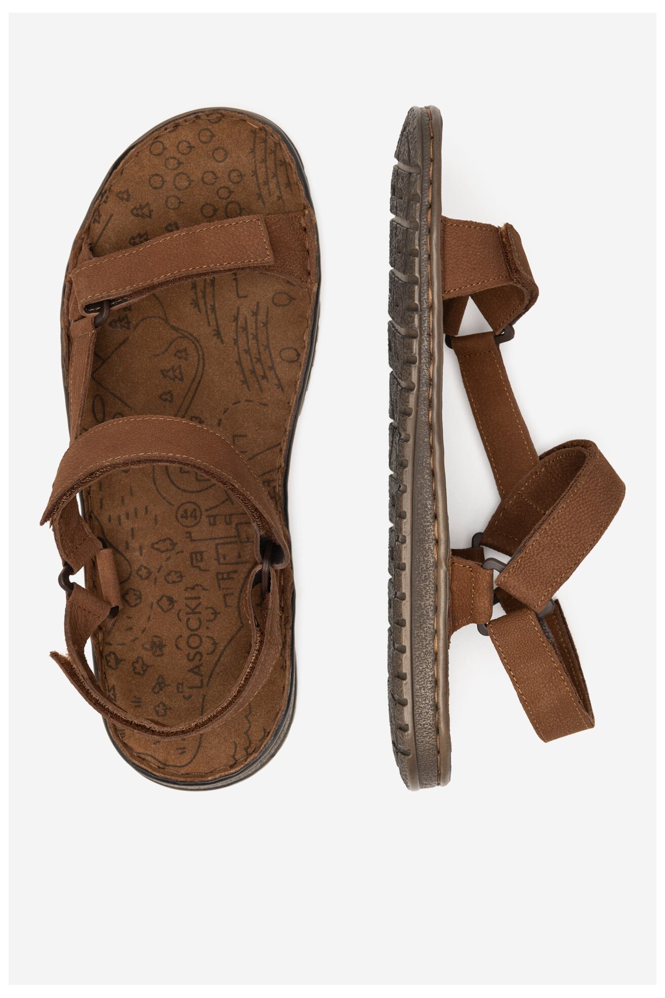 Szandál Lasocki MI08-BLOEMAN-95 BARNA