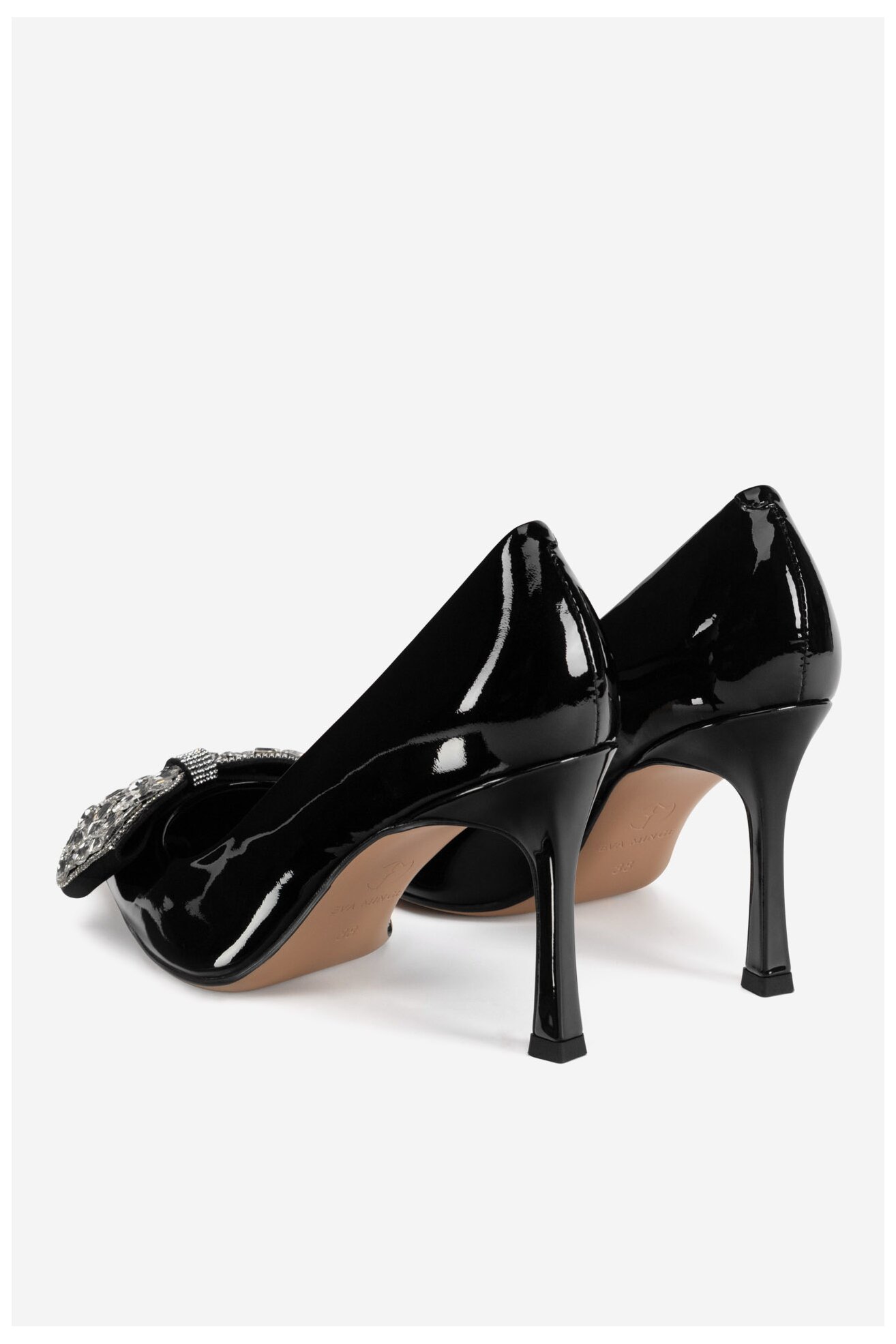 Czółenka EVA MINGE SARA-V1278-388-2 Czarny