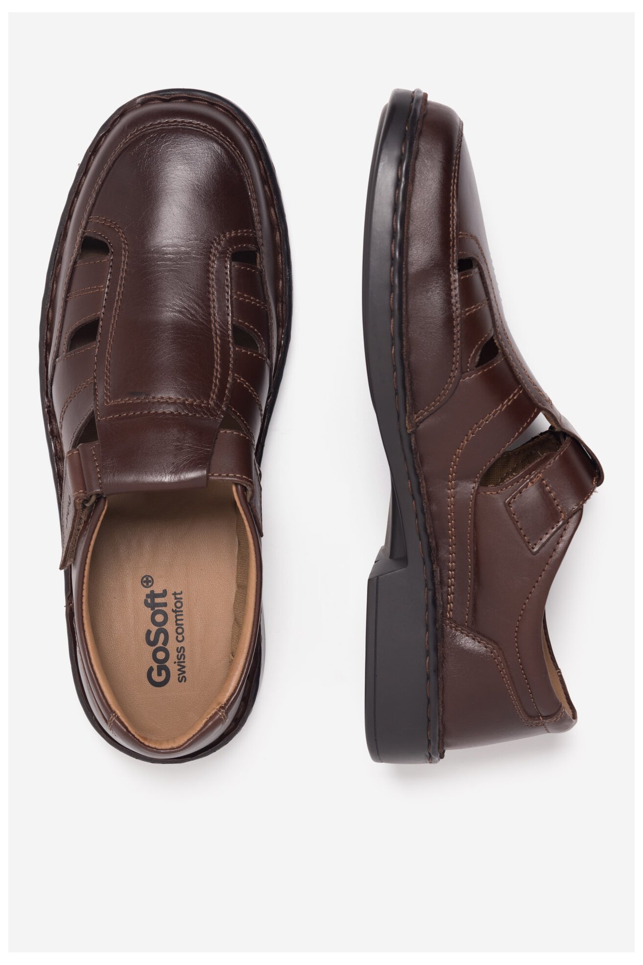 Sandály Go Soft GARY-04 MI18 HNĚDÁ