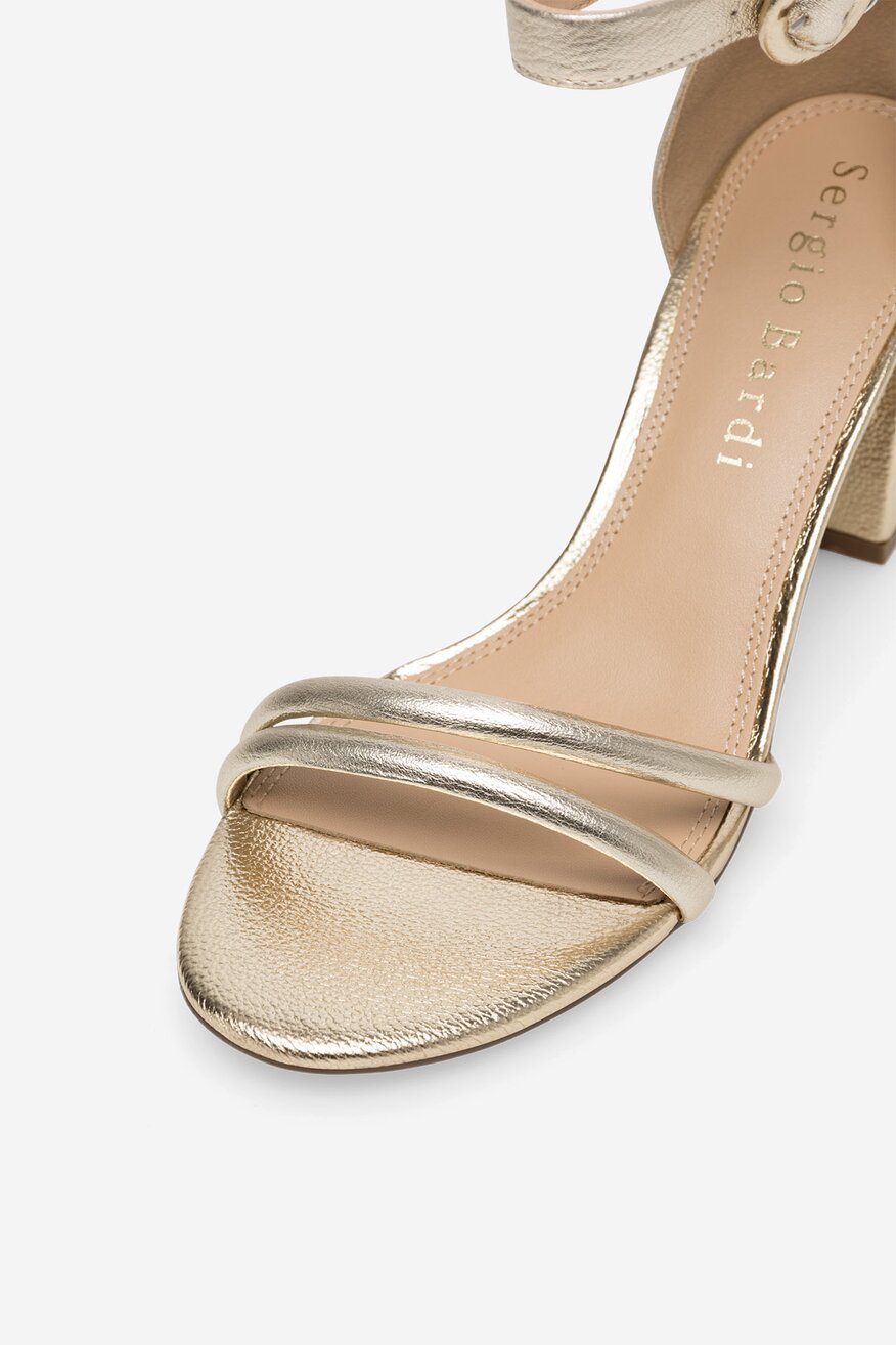 Sergio Bardi - Skórzane sandały - 5905588499558