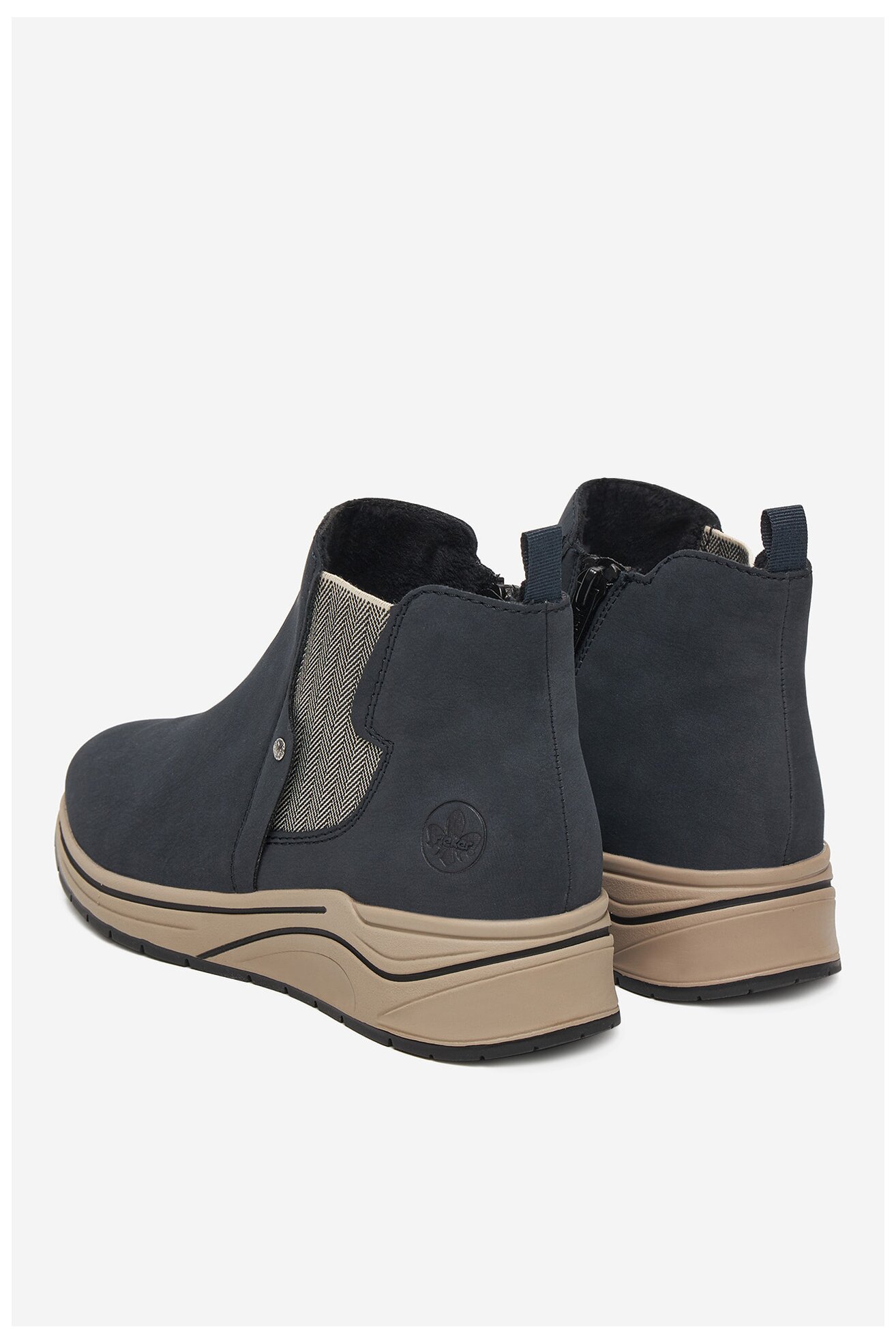 Kotníková obuv Rieker CEO-N9561-14 BLANKYTNĚ MODRÁ