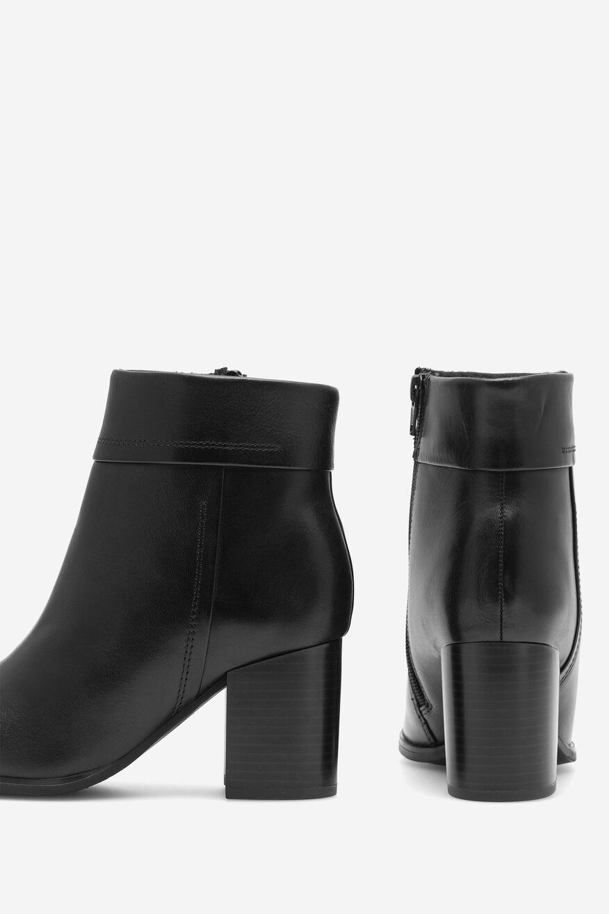 Lasocki - Botki skórzane na słupku - 5905588113409