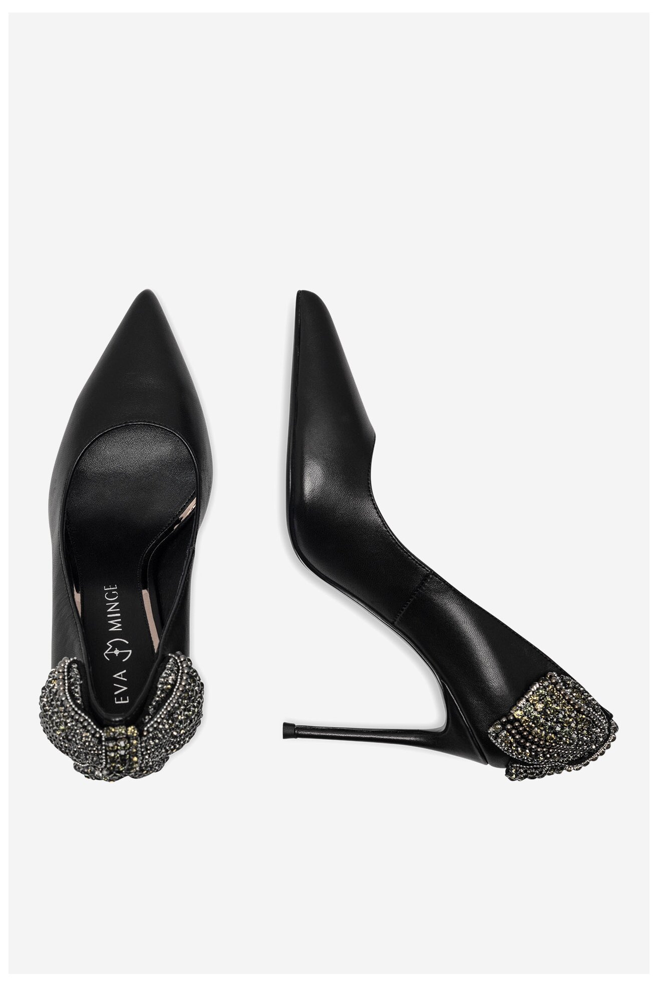 Czółenka EVA MINGE OLIVIA-SLT3396-138 Czarny