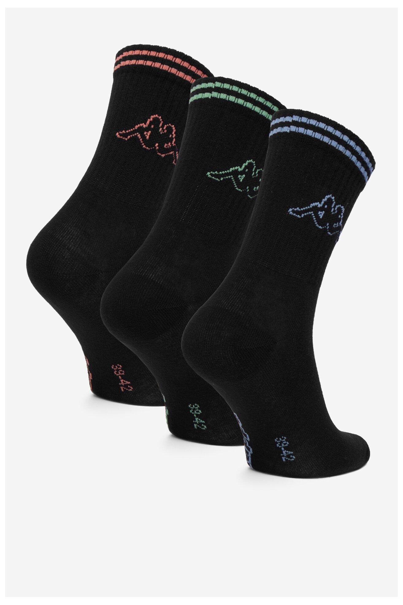 Шкарпетка Kappa CEO_KR_KAPPA_ 006_W_AW25 (3 -PACK) ЧОРНИЙ