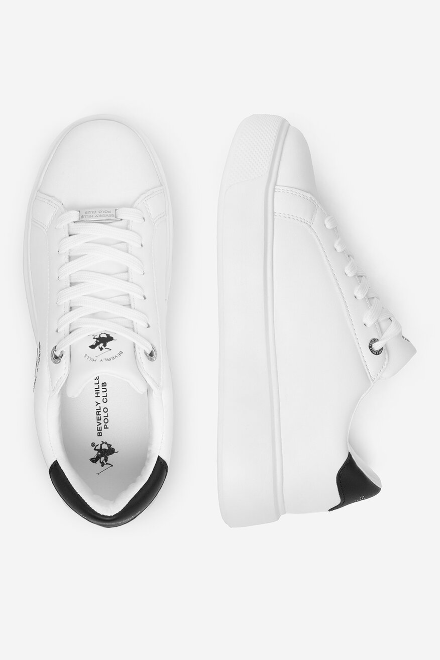 Sneakerși Beverly Hills Polo Club ALB - 5906751273104