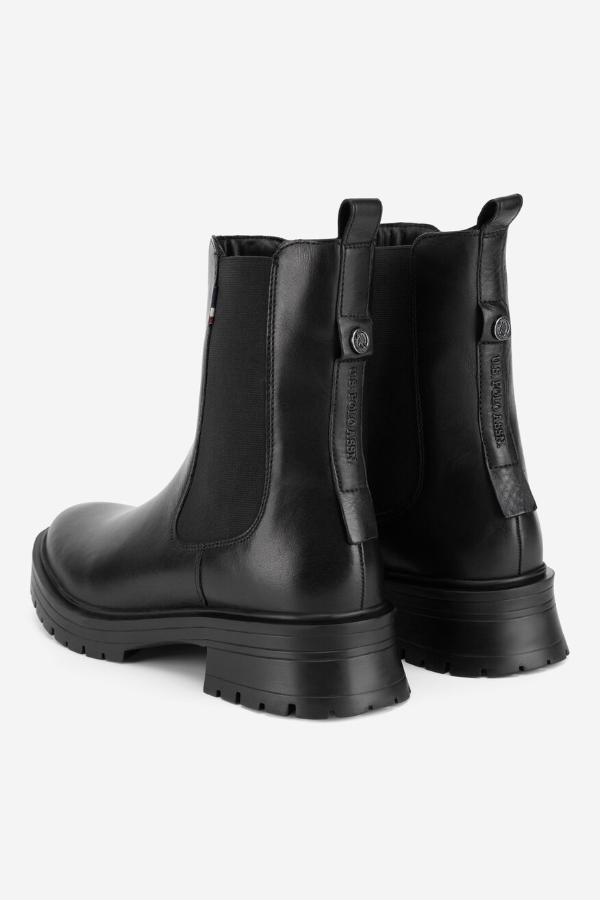 U.S. POLO ASSN. - Sztyblety skórzane ocieplane - 5903419503887