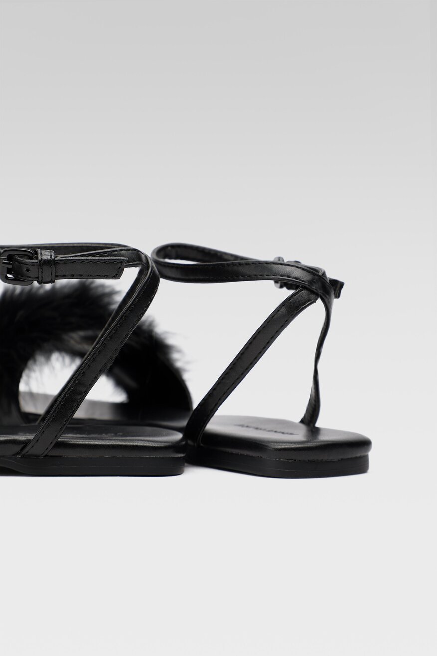 Jenny Fairy - Sandały z aplikacją czarne - 5904248835378