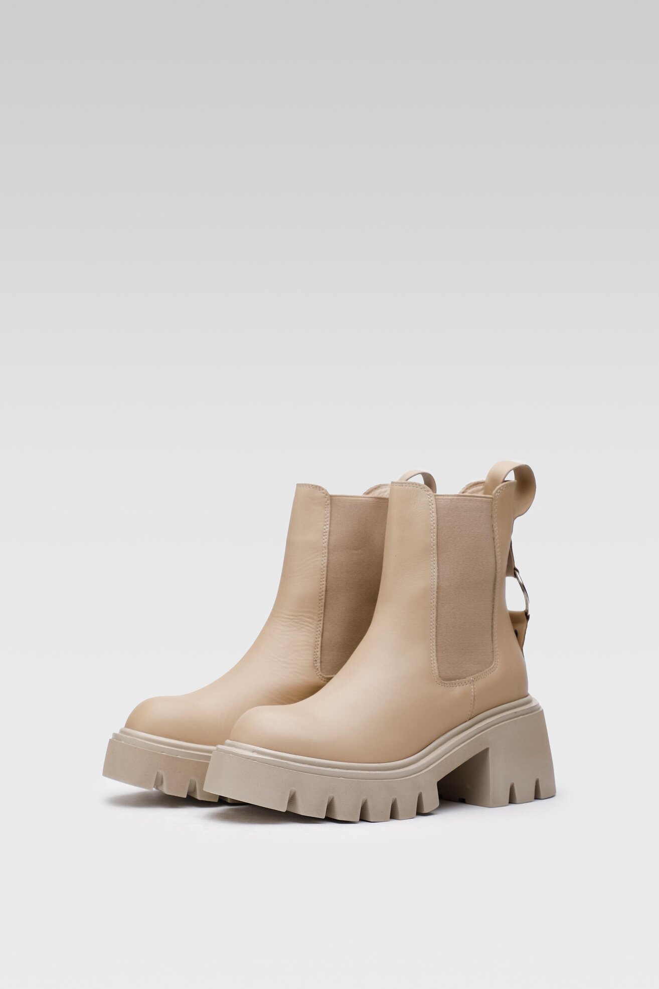 Botki Badura 8108 Beżowy