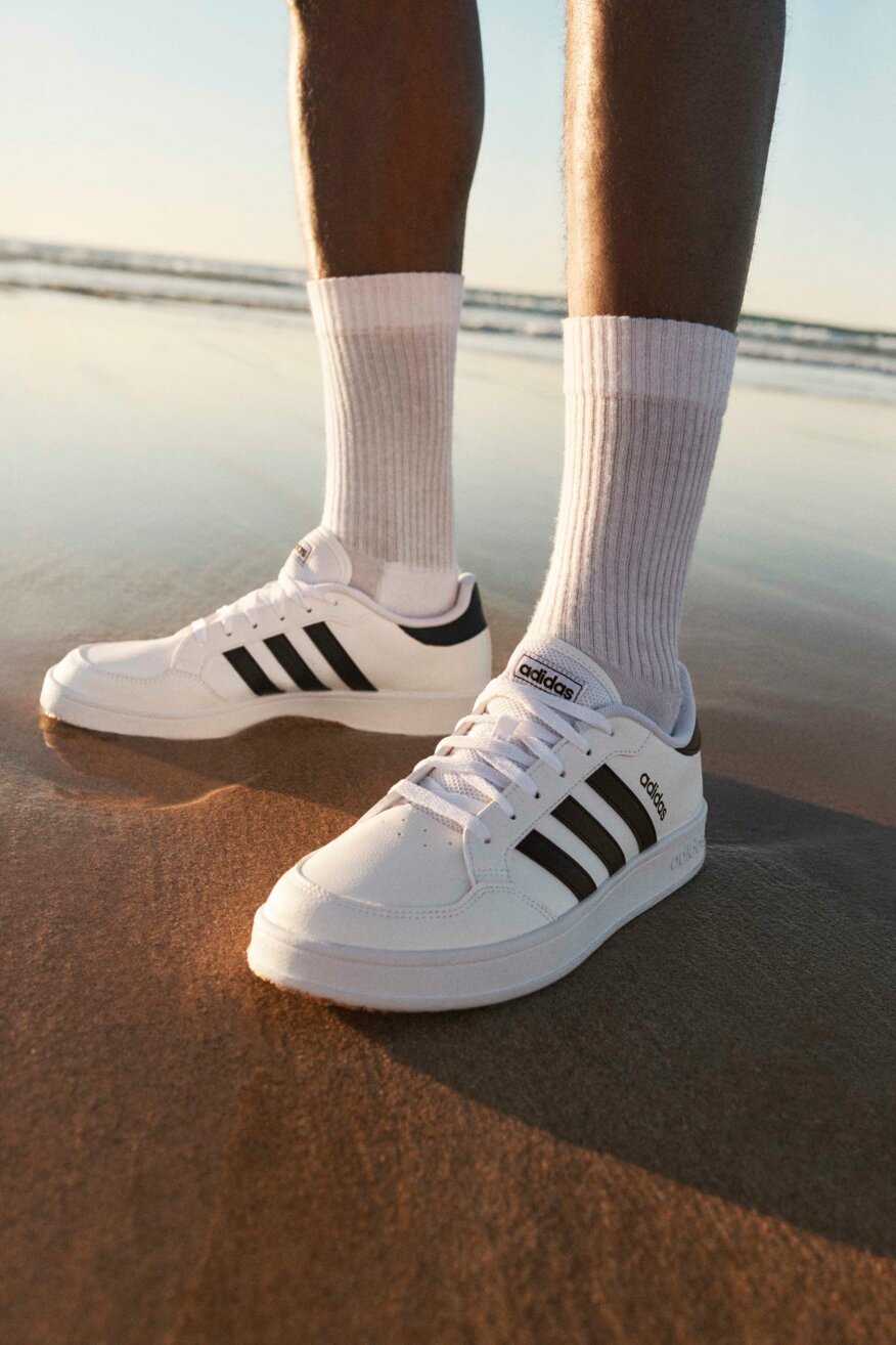 adidas - Obuwie sportowe pastelowe białe - 5903698260198