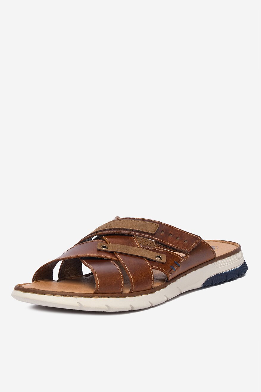 
                Rieker - Klapki skórzane - 5906751769010