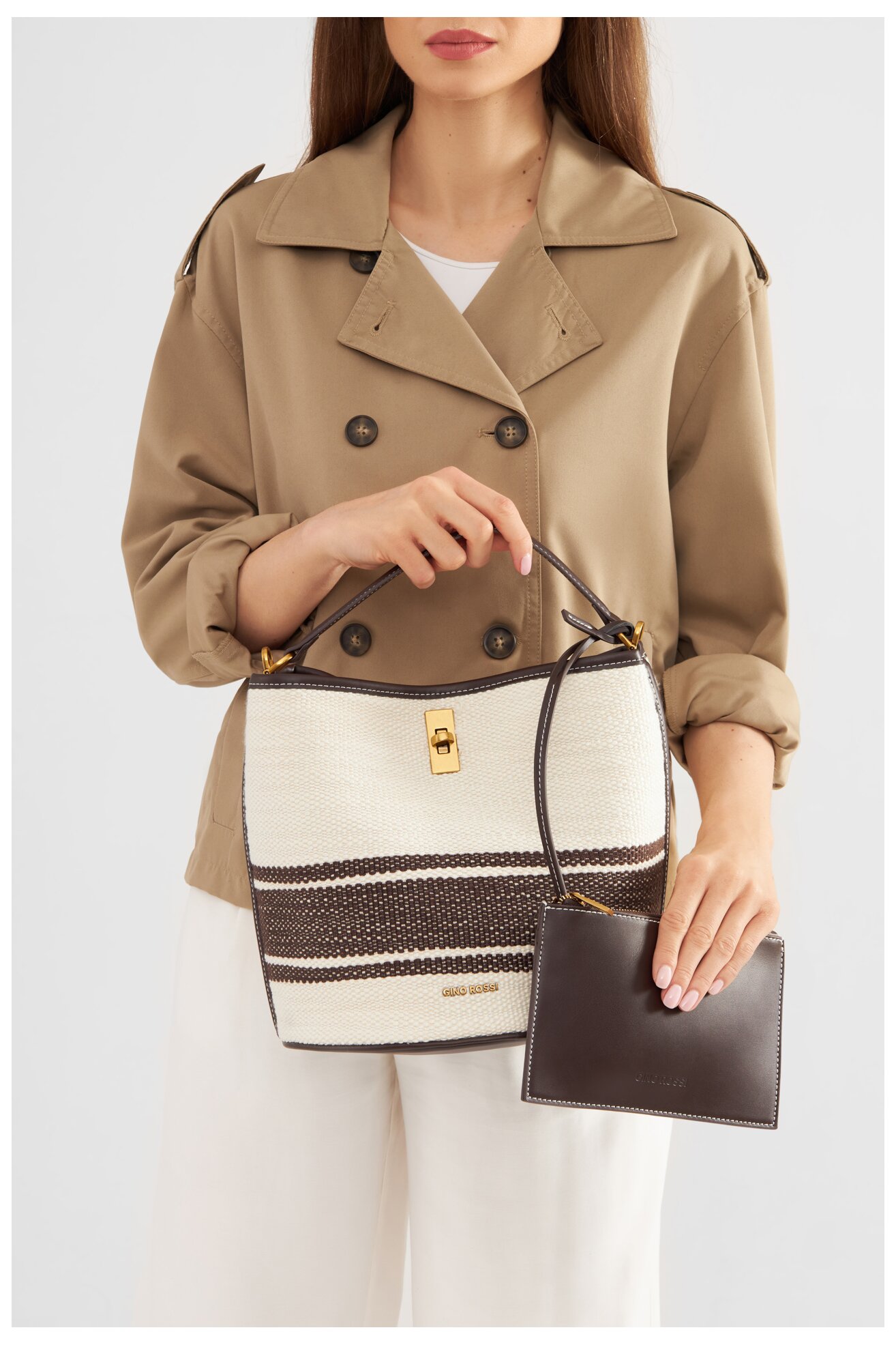 Torebka Gino Rossi TYLO-187 Kremowy