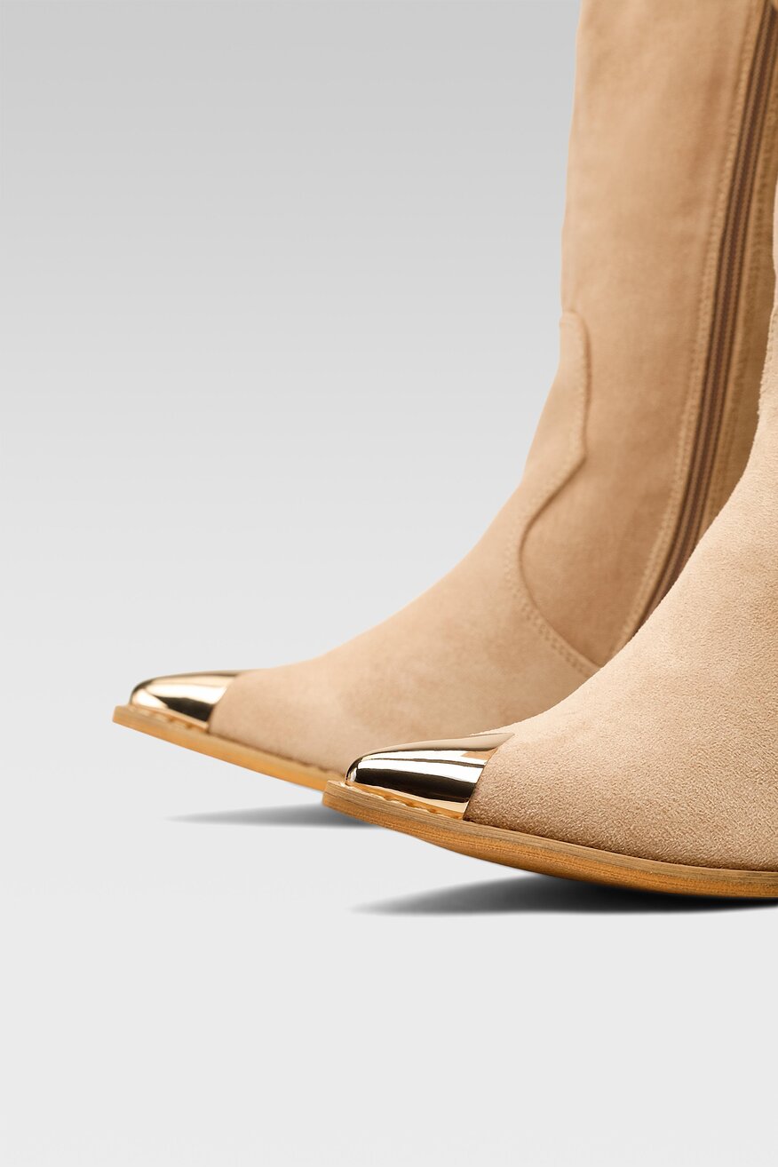 DeeZee - Kozaki beżowe - 5904248099947