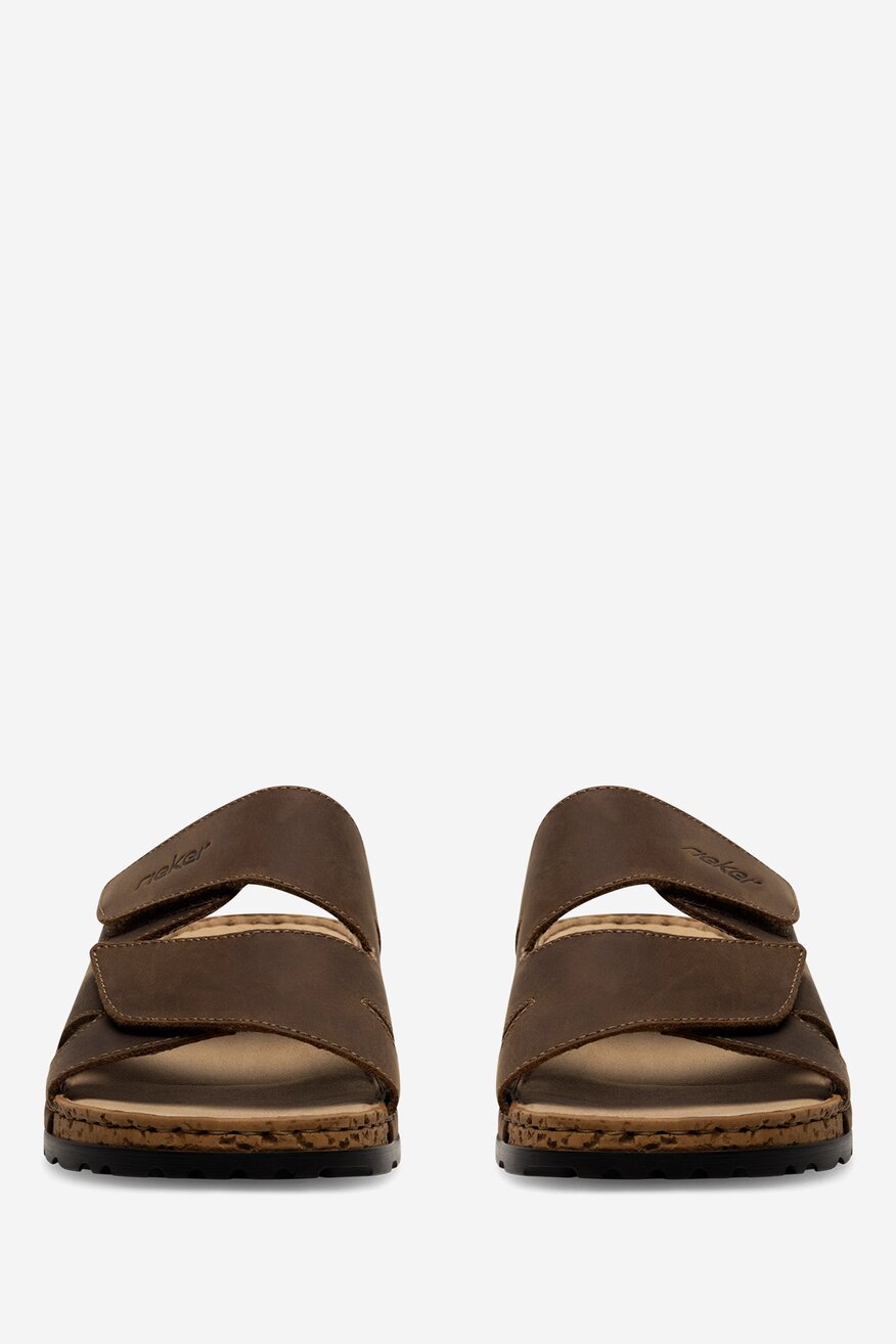 
                Rieker - Klapki zamszowe - 2230056262086