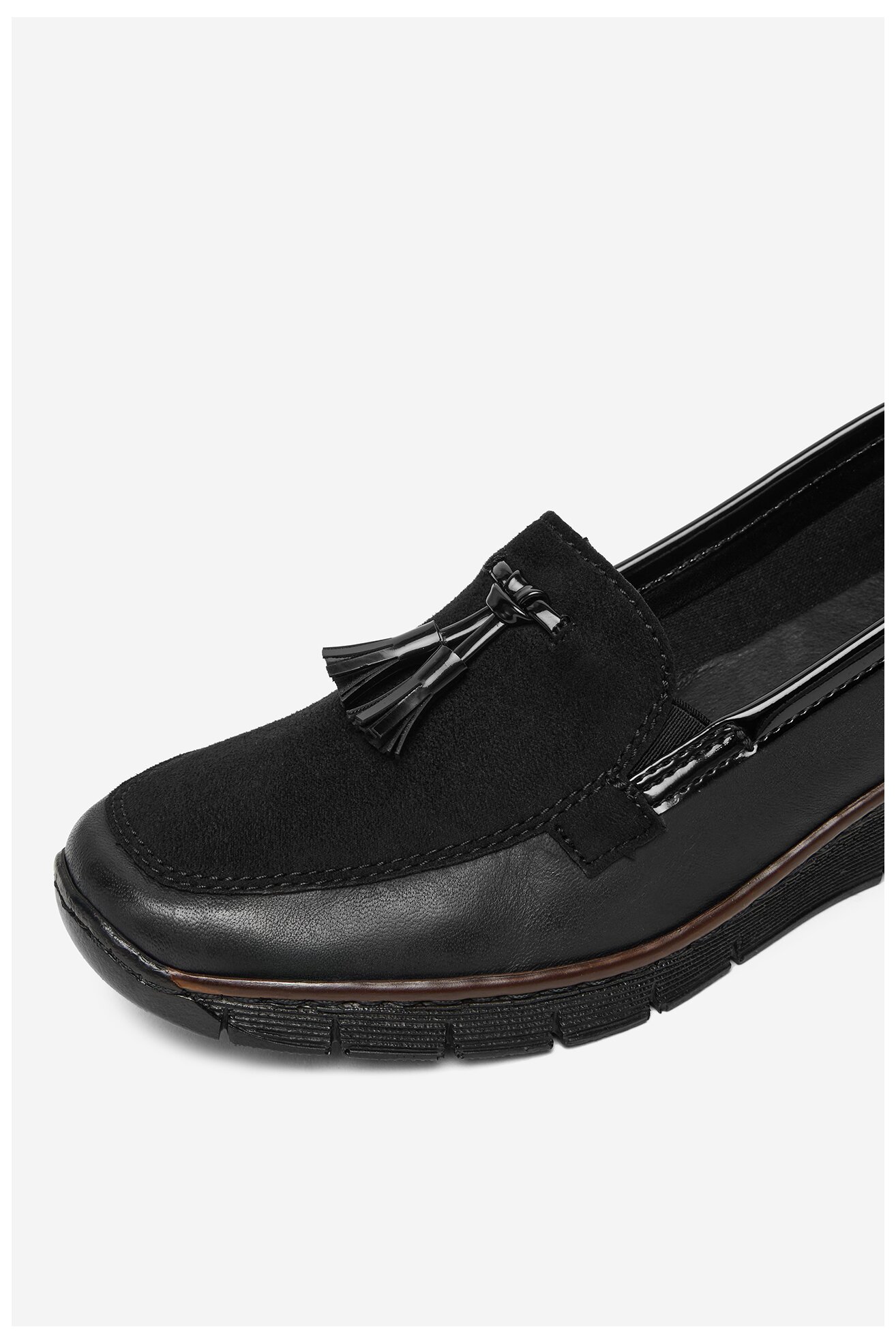 Mokaszin Rieker 53771-00 FEKETE