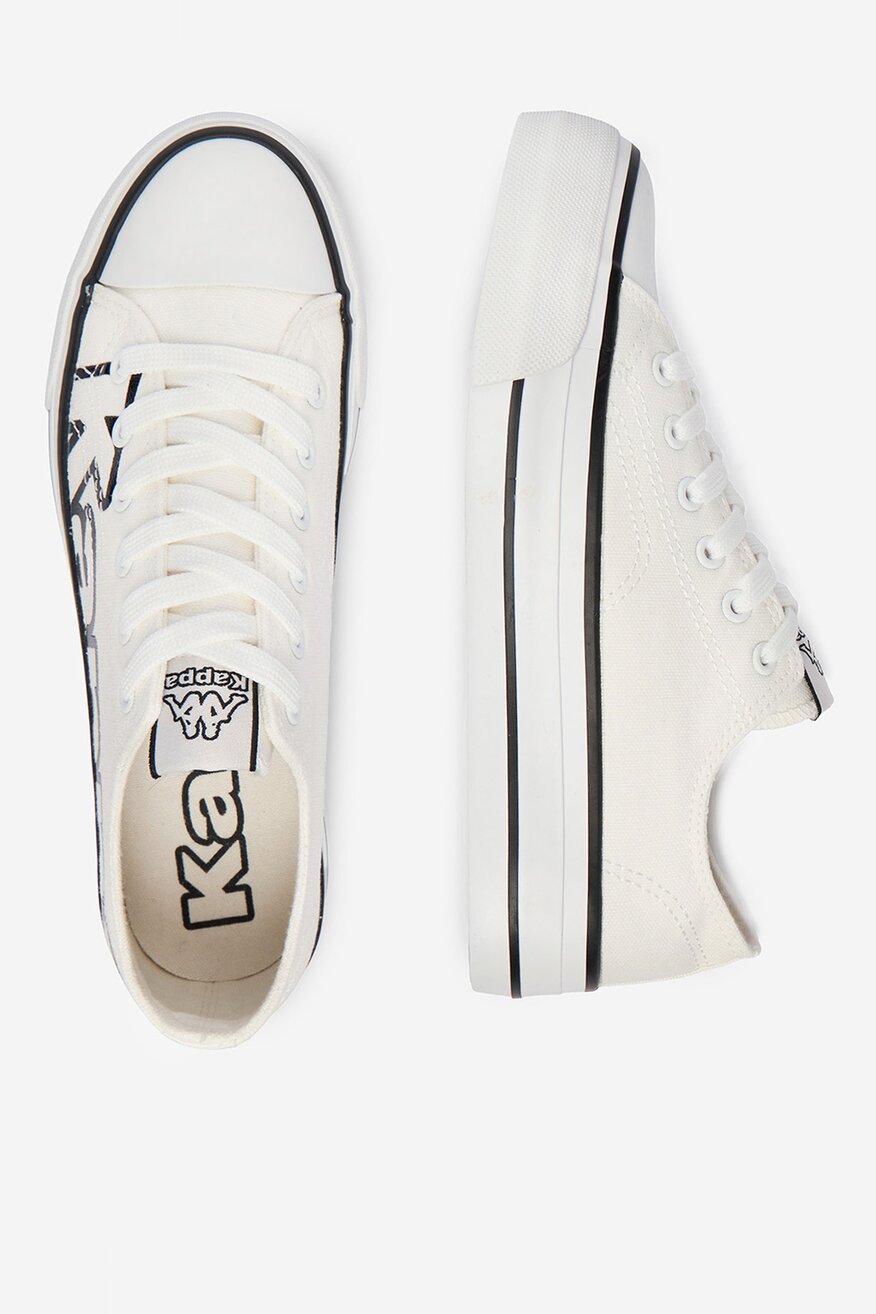 Pantofi pânză Kappa ALB - 5905588737827