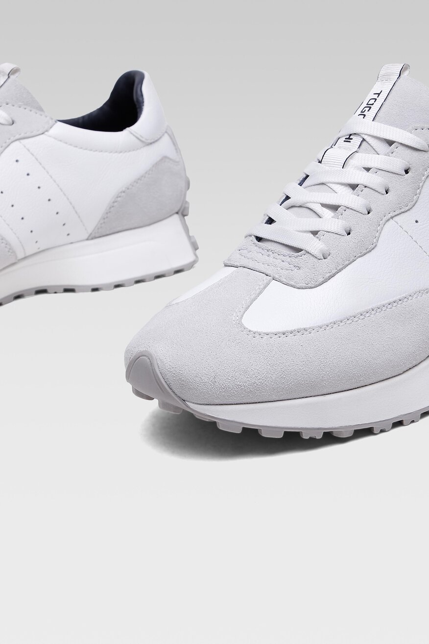 
                Togoshi - Skórzane sneakersy pastelowe - 5904248452766