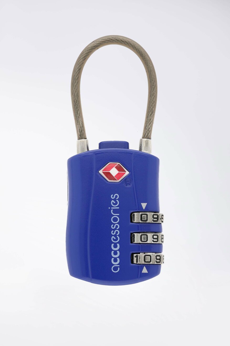 
                ACCCESSORIES - Kłódka do bagażu chabrowa - 5903419592775