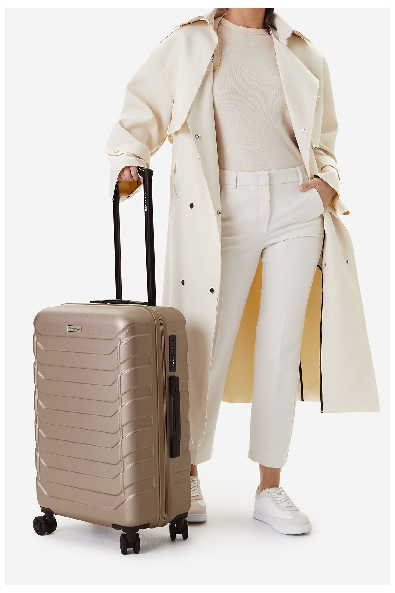 Walizka Gino Rossi GIN-M-002-05-GOLD Złoty