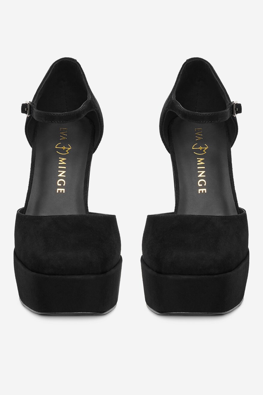 EVA MINGE - Czółenka zamszowe - 5906751274224