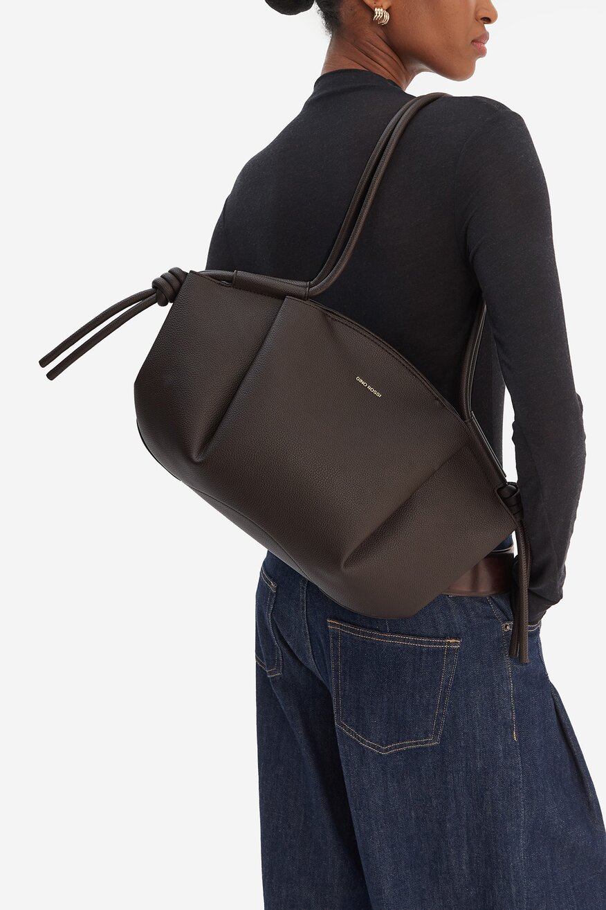 Дамска чанта Gino Rossi КАФЯВ - 5906751622766