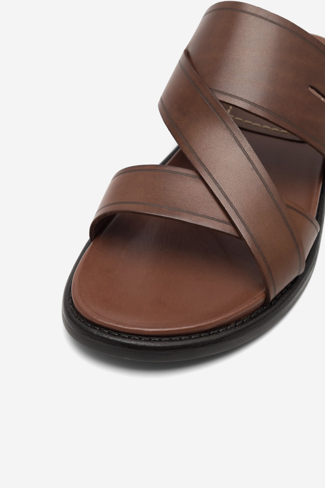 Klapki Gino Rossi MARCELLO-01 MB Brązowy