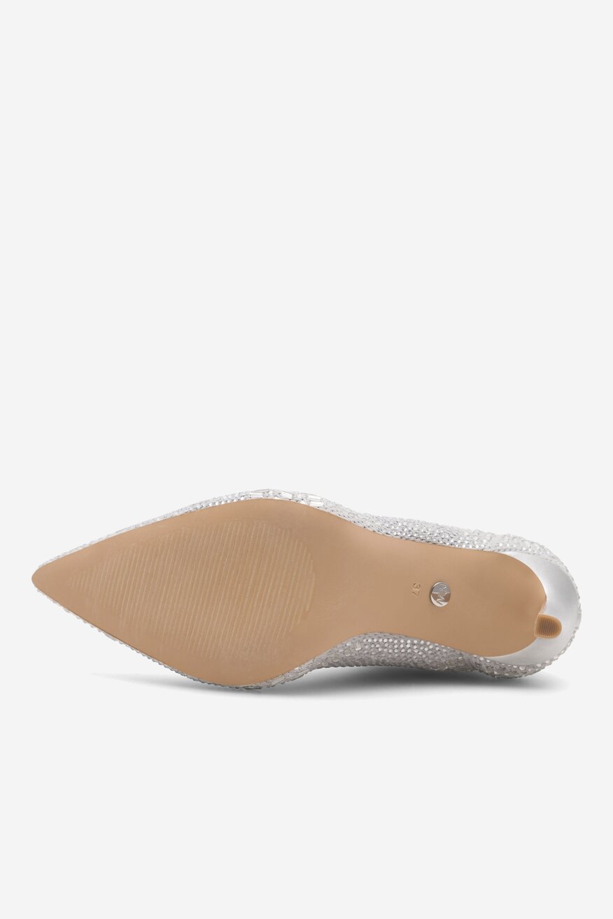 Kotníková obuv NINE WEST STŘÍBRNÁ - 5905588144564