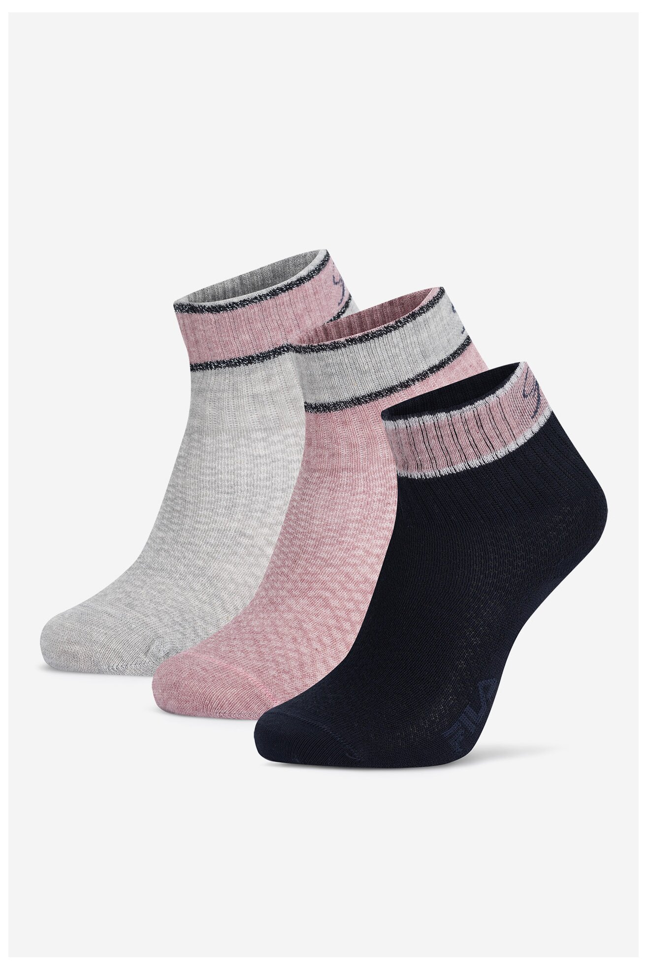 Zokni Fila F8206-AW24 (3-PACK) RÓZSASZÍN