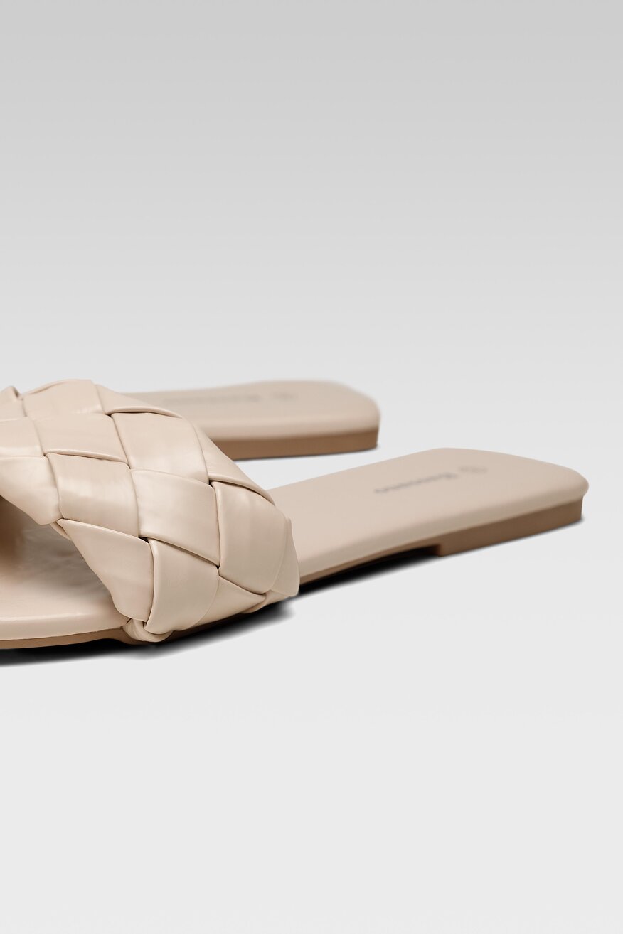 Bassano - Klapki beżowe - 5904248272869