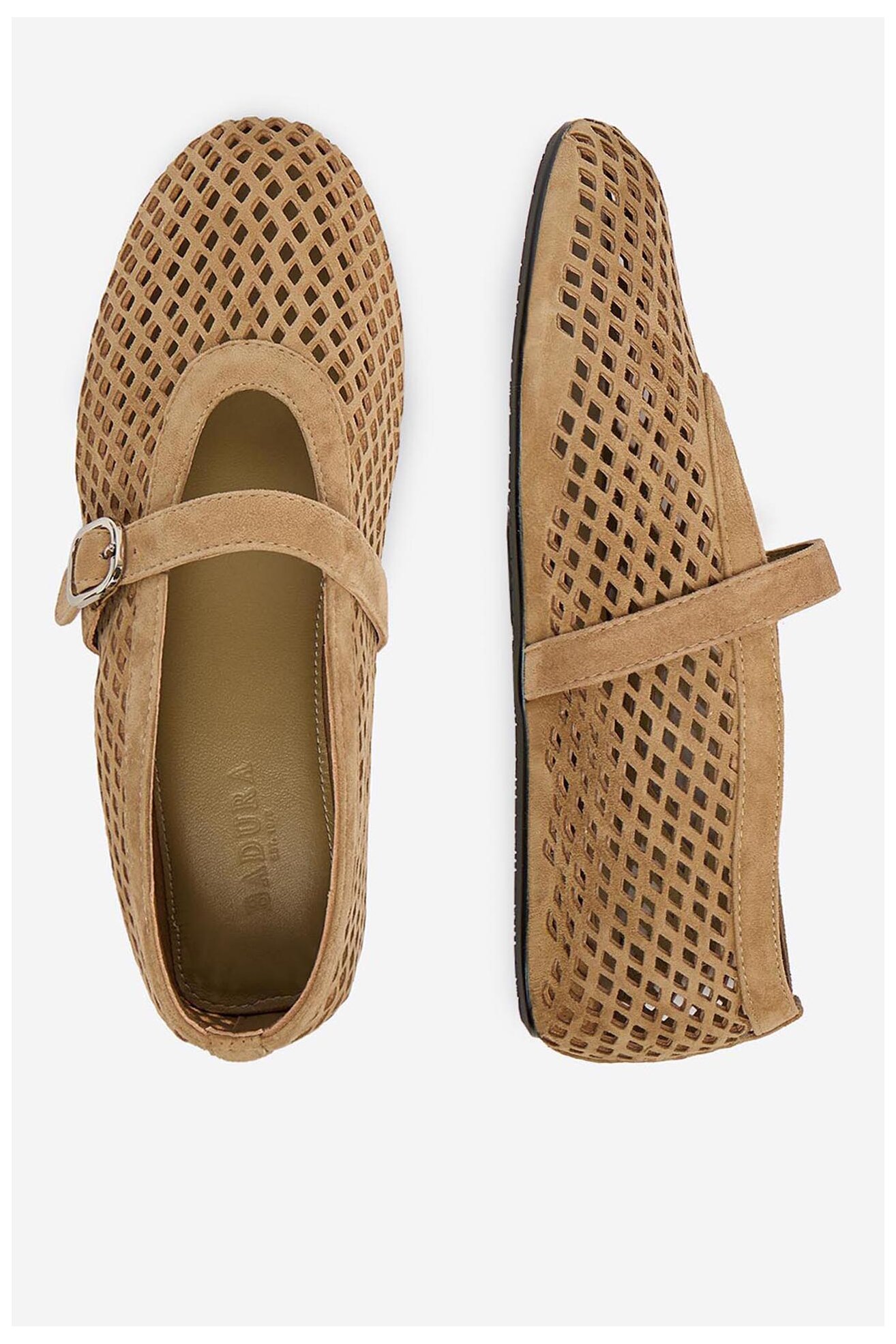 Baleriny Badura EO-AISHA-LT516-207 Beżowy ciemny