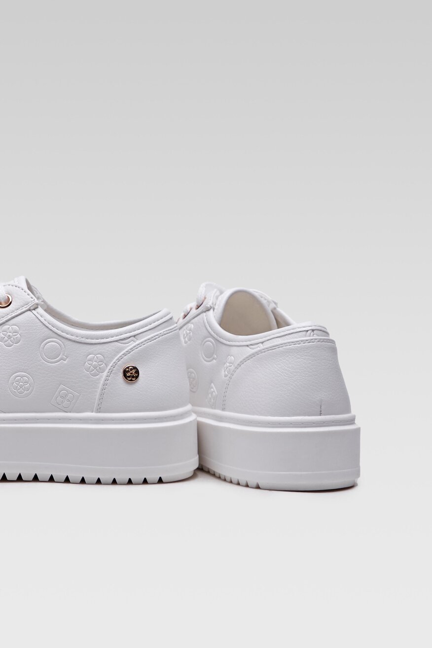
                Quazi - Sneakersy pastelowe białe - 5904248394813
