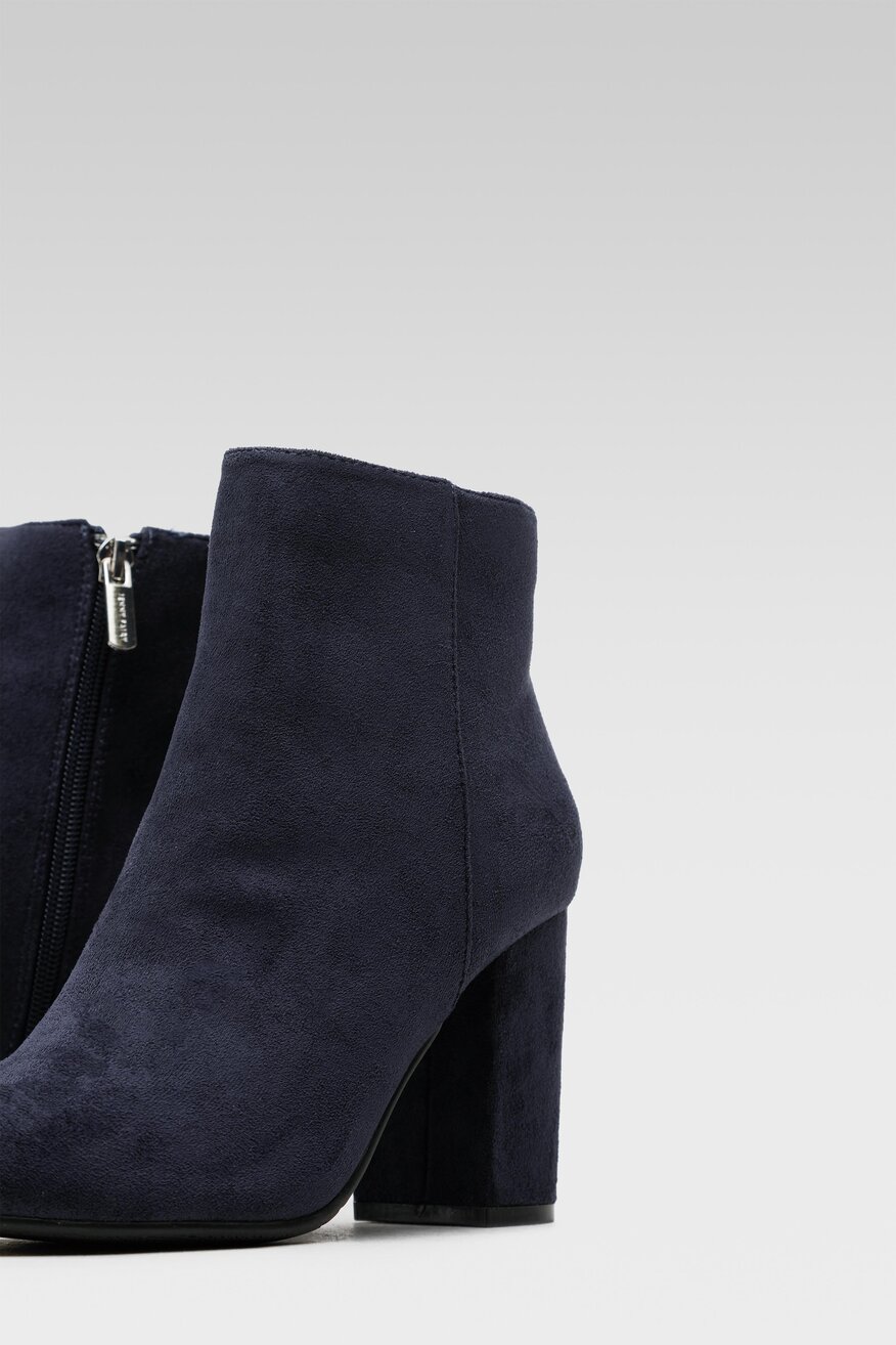 
                Jenny Fairy - Botki granatowe z suwakiem - 5903698863597