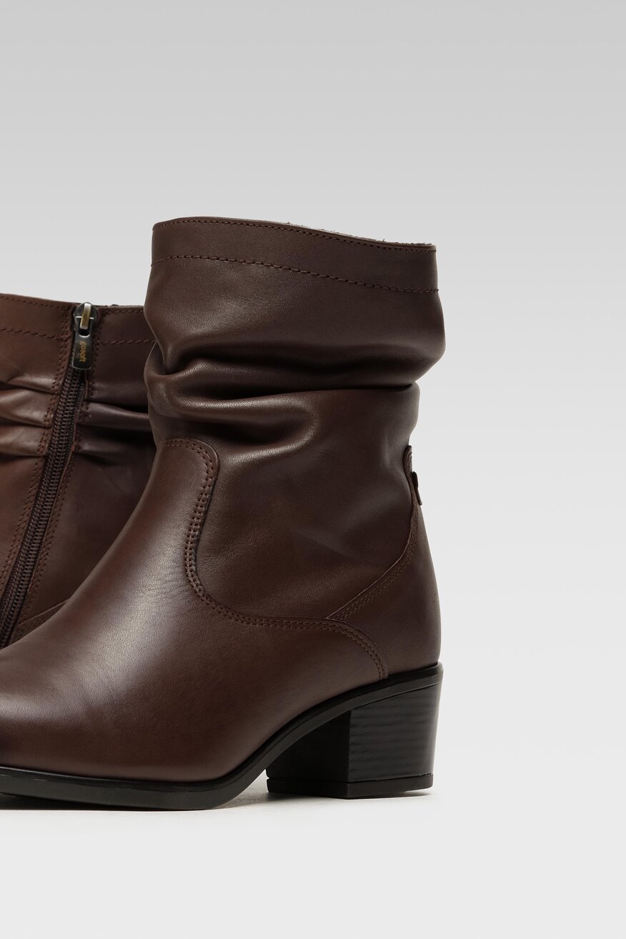 
                Go Soft - Botki skórzane ocieplane - 5904862017228