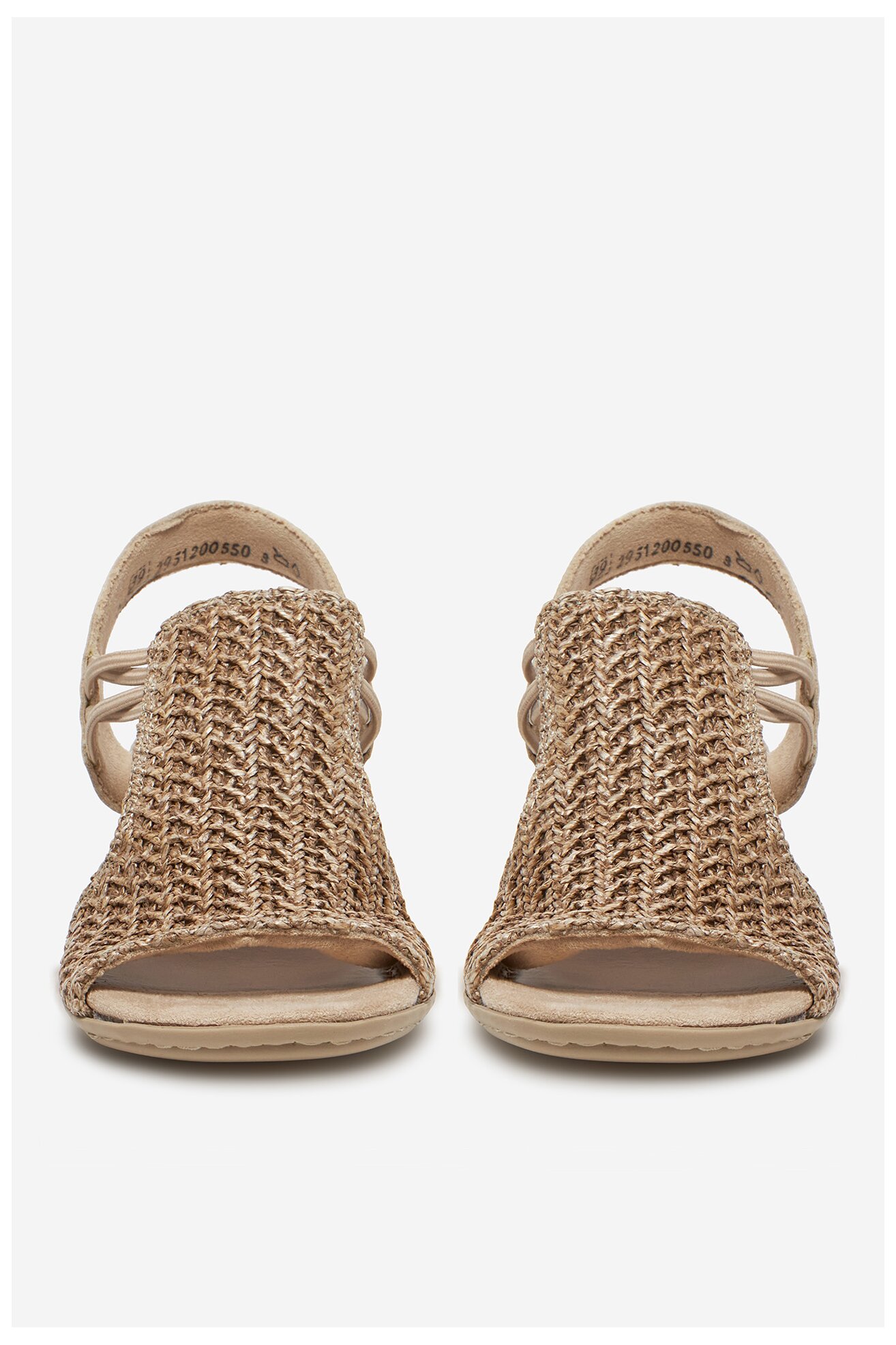 Sandały Rieker 64962-60 Beżowy ciemny