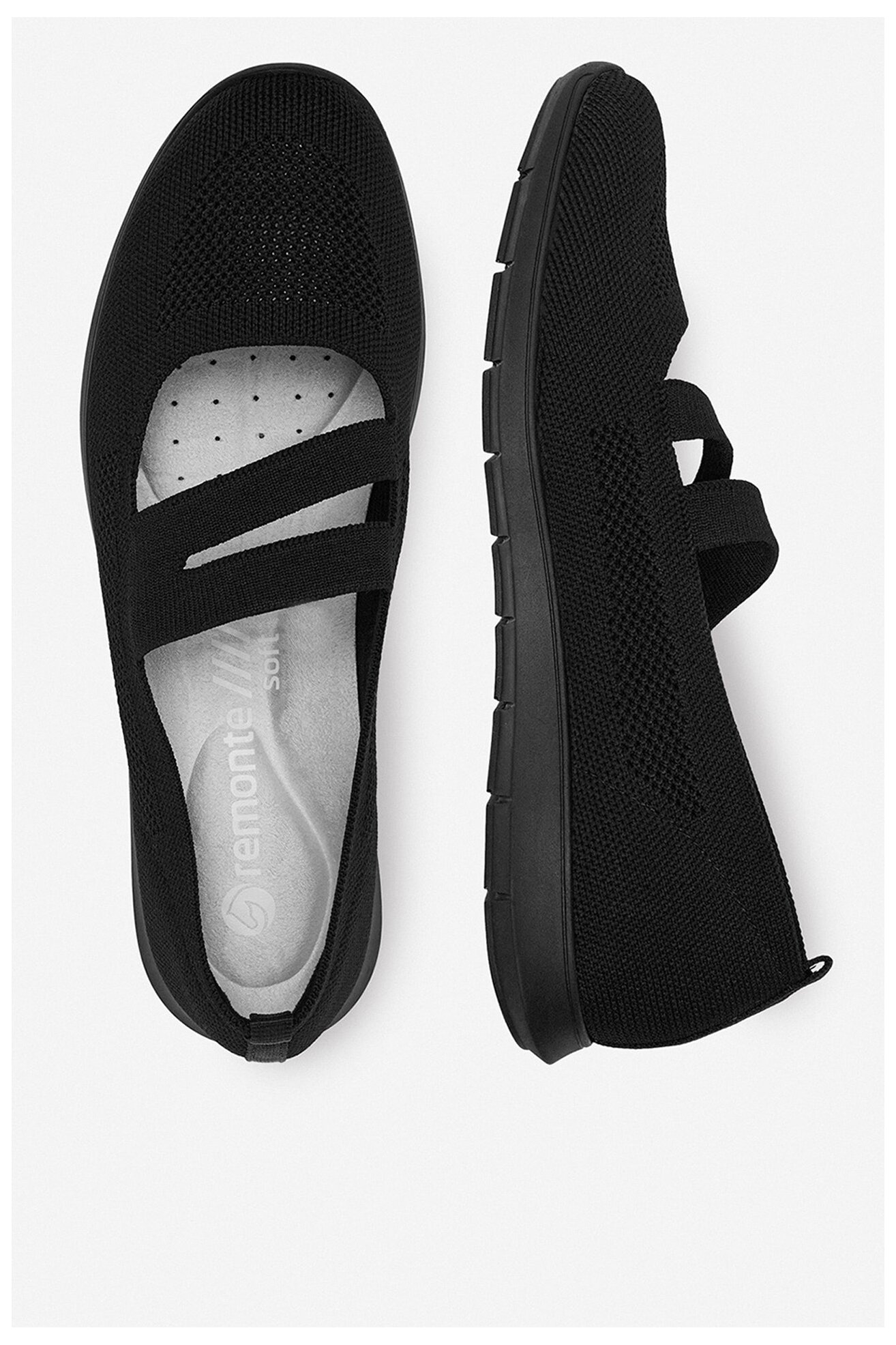 Baleriny Remonte CEO-R7102-01 Czarny